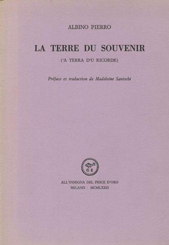 La terrre du souvenir ('a terra d'u ricorde) - Albino Pierro - copertina