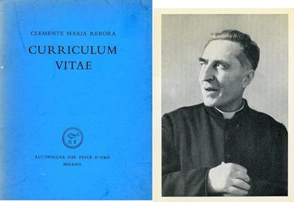 Curriculum vitae - Clemente Rebora - copertina