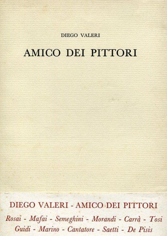 Amico dei pittori - Diego Valeri - copertina