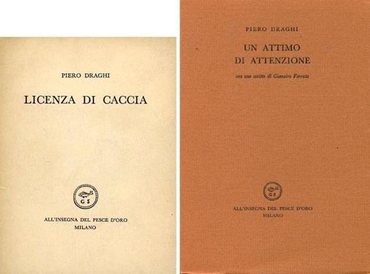 Licenza di caccia - Piero Draghi - copertina