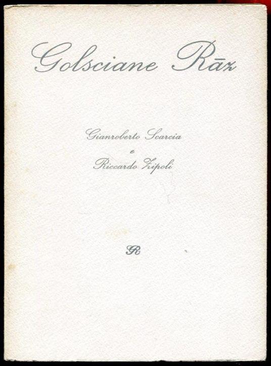Golsciane Raz - copertina