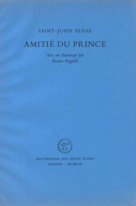 Amitié du prince - Saint-John Perse - copertina
