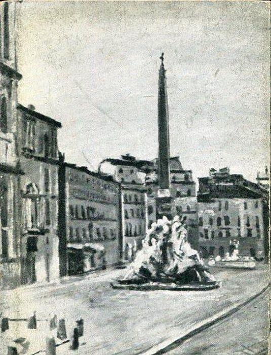 Pietre di Roma. Dipinti di Alberto Salietti - Silvio Negro - copertina