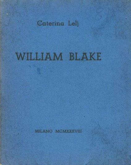 William Blake - copertina