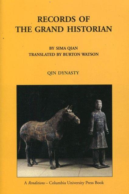 Records of the Grand Historian: Qin Dynasty - Sima Qian - copertina