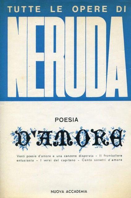 Poesia d'amore - Pablo Neruda - copertina