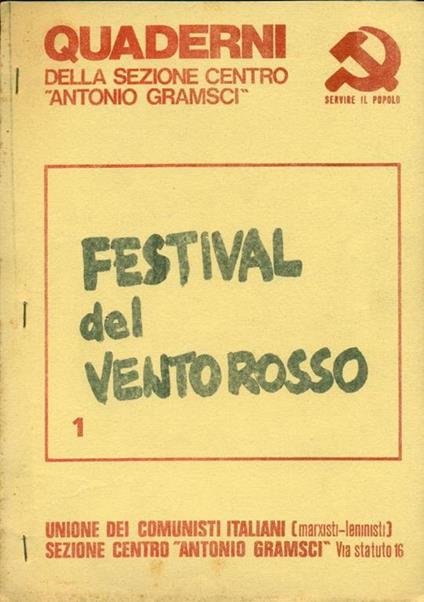 Festival del Vento Rosso - copertina