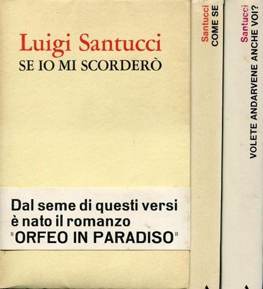 Se io mi scorderò - Luigi Santucci - copertina