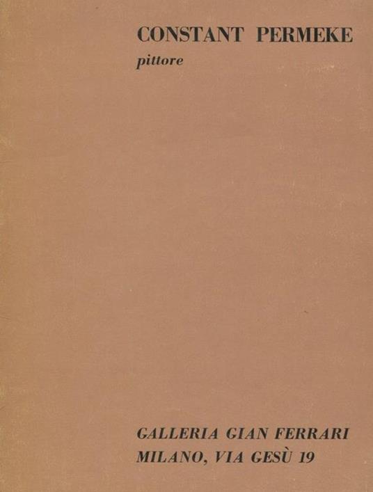 Constant Permeke. Pittore - copertina