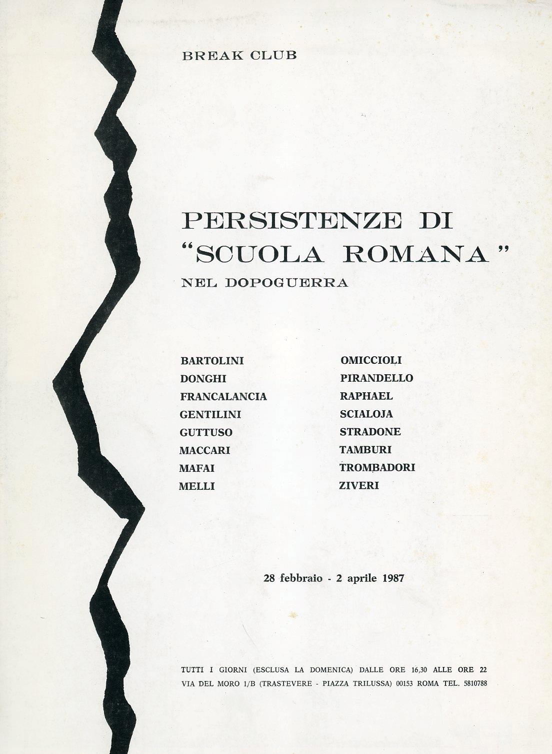 Scuola romana. 1 Programma + 6 Z