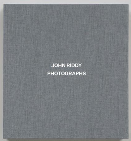 John Riddy. Photographs - copertina