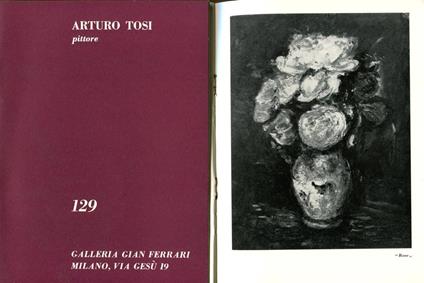 Arturo Tosi pittore. Galleria Gian Ferrari 1968 - Arturo Tosi - copertina