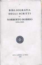 Bibliografia degli scritti di Norberto Bobbio 1934-1993