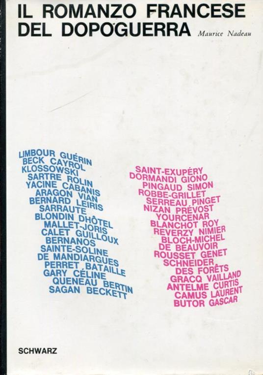 Il romanzo francese del dopoguerra - Maurice Nadeau - copertina