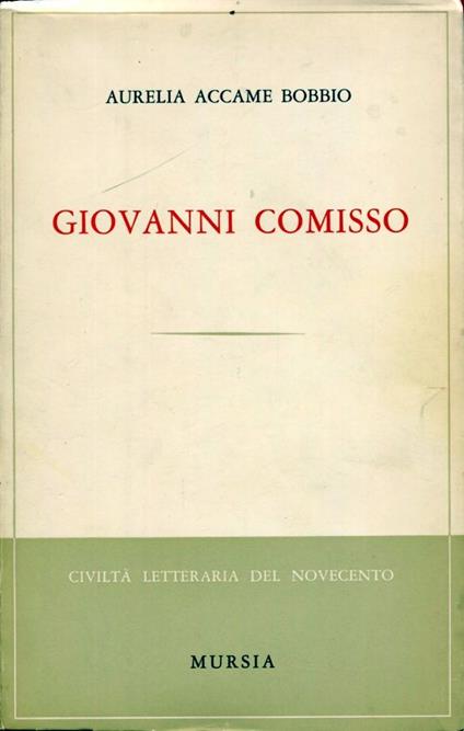 Giovanni Comisso - copertina