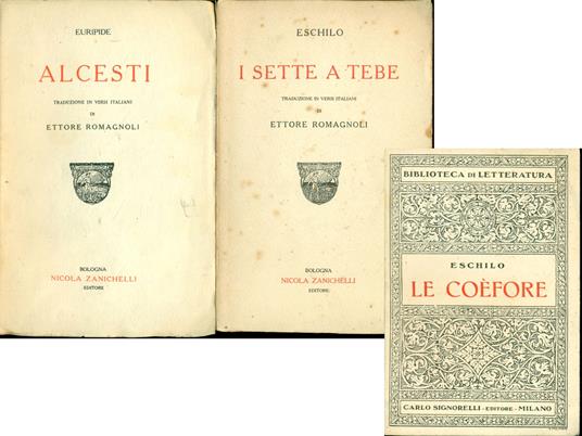 Alcesti - Euripide - copertina