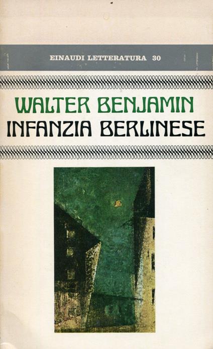Infanzia berlinese - Walter Benjamin - copertina