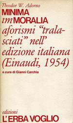 Minima immoralia. Aforismi 