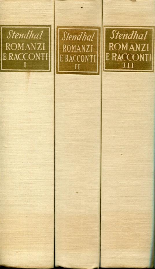Romanzi e Racconti - Stendhal - copertina
