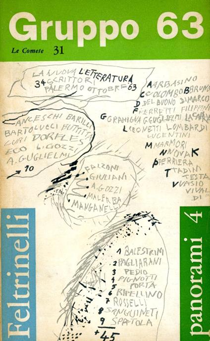 Gruppo 63. La nuova letteratura, 34 scrittori. Palermo, ottobre 1963 - Nanni Balestrini - copertina
