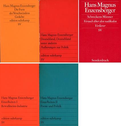 Die furie des Verschwindens. Gedichte - Hans Magnus Enzensberger - copertina