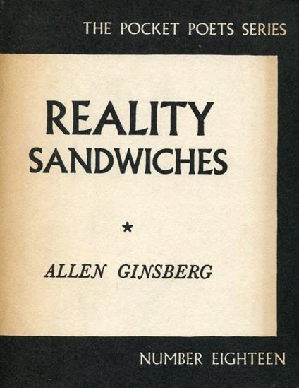 Reality Sandwiches 1953-60 - Allen Ginsberg - copertina