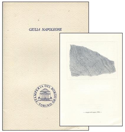 Giulia Napoleone. Stamperia del Borgo Po 1986 - copertina