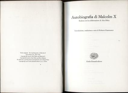 Autobiografia di Malcolm X - Malcolm X - copertina