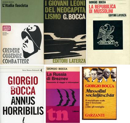 L' Italia fascista - Giorgio Bocca - copertina