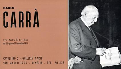 Carlo Carrà. Galleria del Cavallino 1964 - Carlo Carrà - copertina