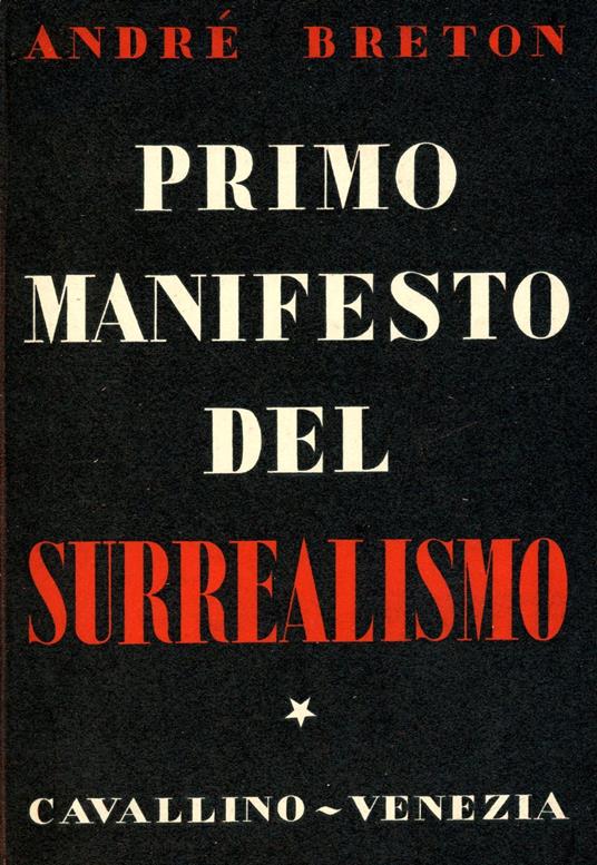 Primo Manifesto del Surrealismo - André Breton - copertina