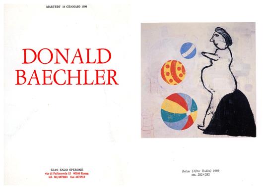 Donald Baechler - Donald Baechler - copertina
