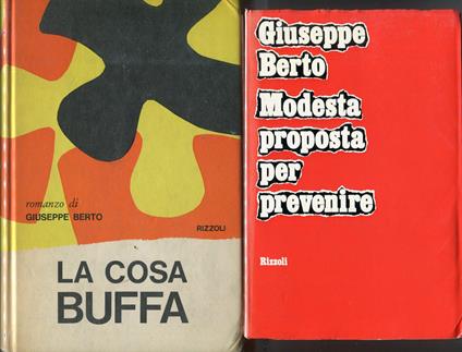 La cosa buffa - Giuseppe Berto - copertina