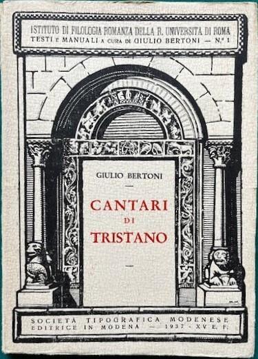 Cantari di Tristano - copertina
