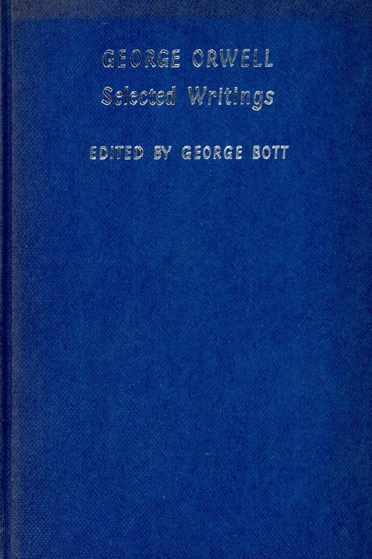 Selected Writings - George Orwell - copertina