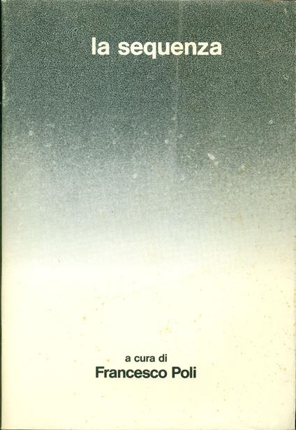 La sequenza - Francesco Poli - copertina
