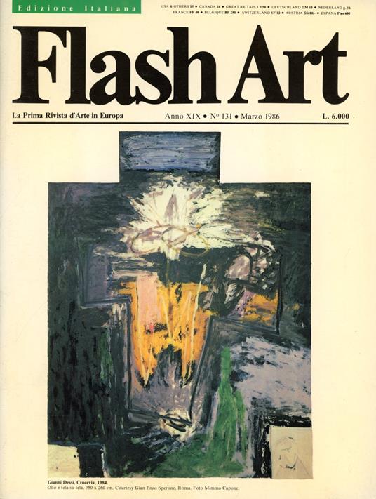 Flash Art. Marzo 1986, N. 131 - copertina