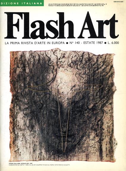 Flash Art. Estate 1987, N. 140 - copertina