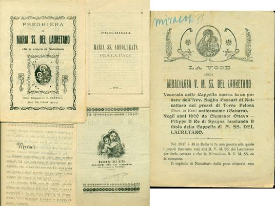 4 foglietti di preghiera - Anonimo calalabrese - copertina