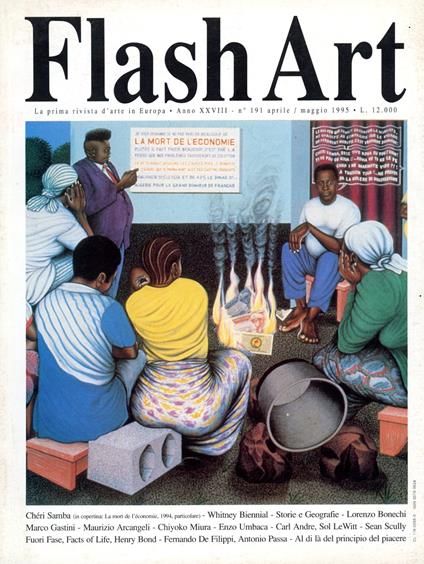 Flash Art. Aprile/Maggio 1995, No. 191 - copertina