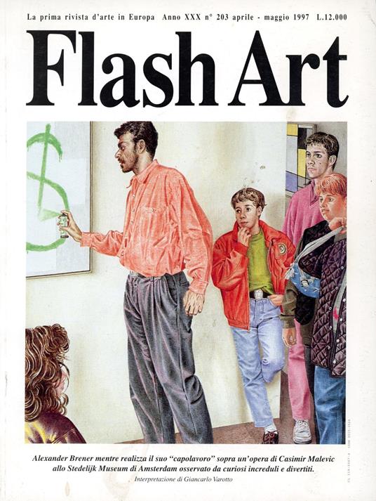 Flash Art. Aprile/Maggio 1997, No. 203 - copertina