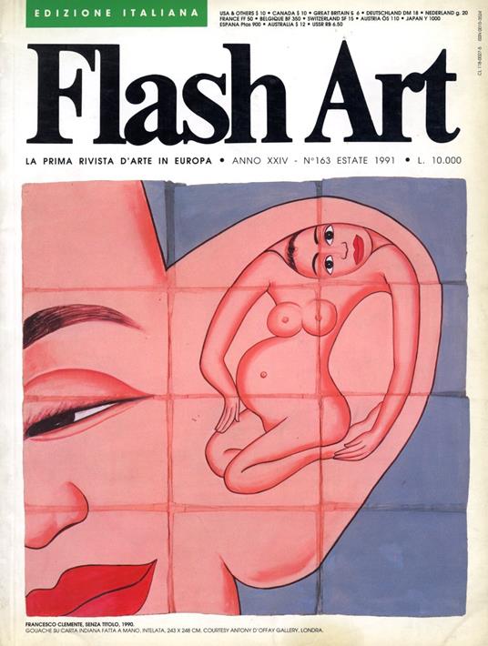 Flash Art. Estate 1991, N. 163 - copertina
