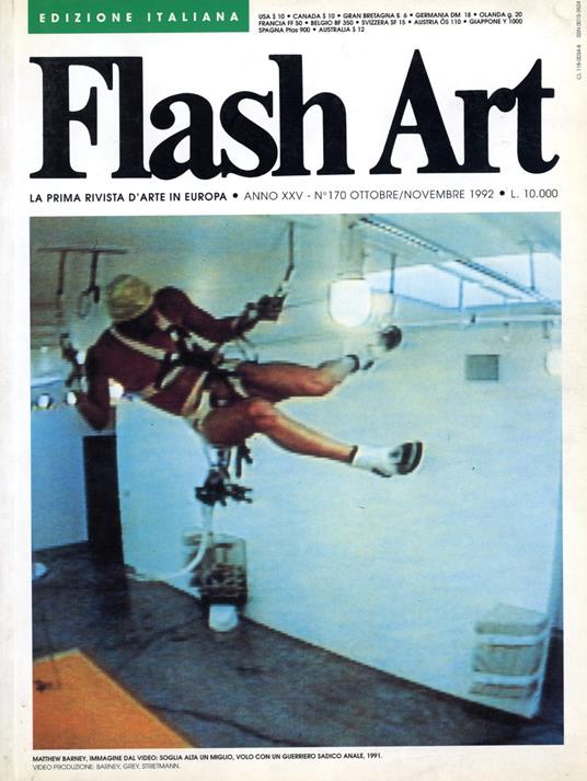 Flash Art. Ottobre/Novembre 1992, N. 170 - copertina