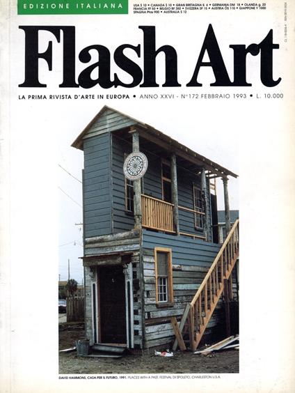 Flash Art. Febbraio 1993, N. 172 - copertina
