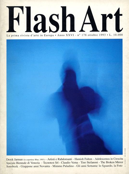 Flash Art. Ottobre 1993, N. 178 - copertina