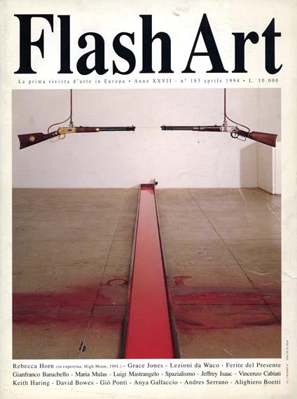 Flash Art. Aprile 1994, N. 183 - copertina