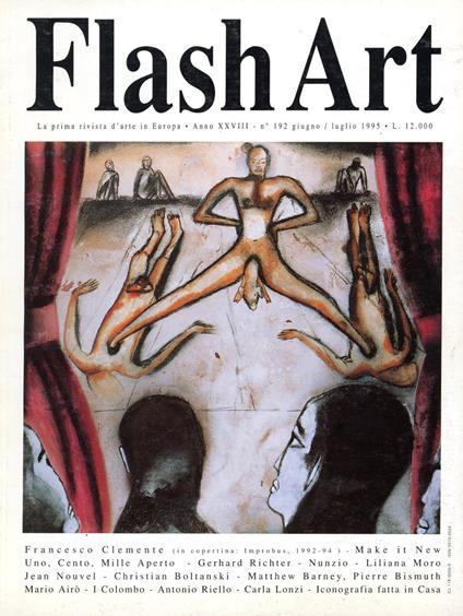 Flash Art. Giugno/Luglio 1995, N. 192 - copertina