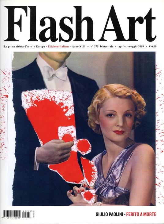 Flash Art. Aprile/Maggio 2009, N. 275 - copertina