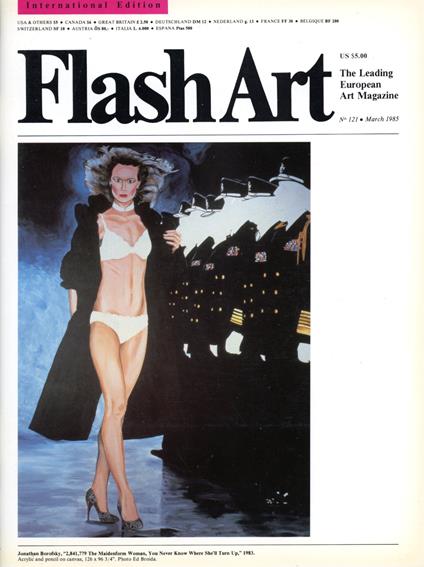 FLASH ART. International Edition. March 1985, N. 121 - copertina