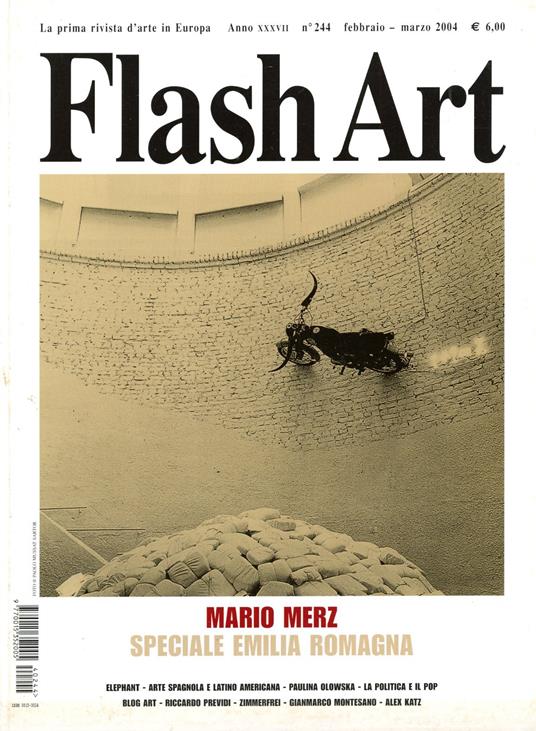 Flash Art. Febbraio - Marzo 2004, N. 244 - copertina